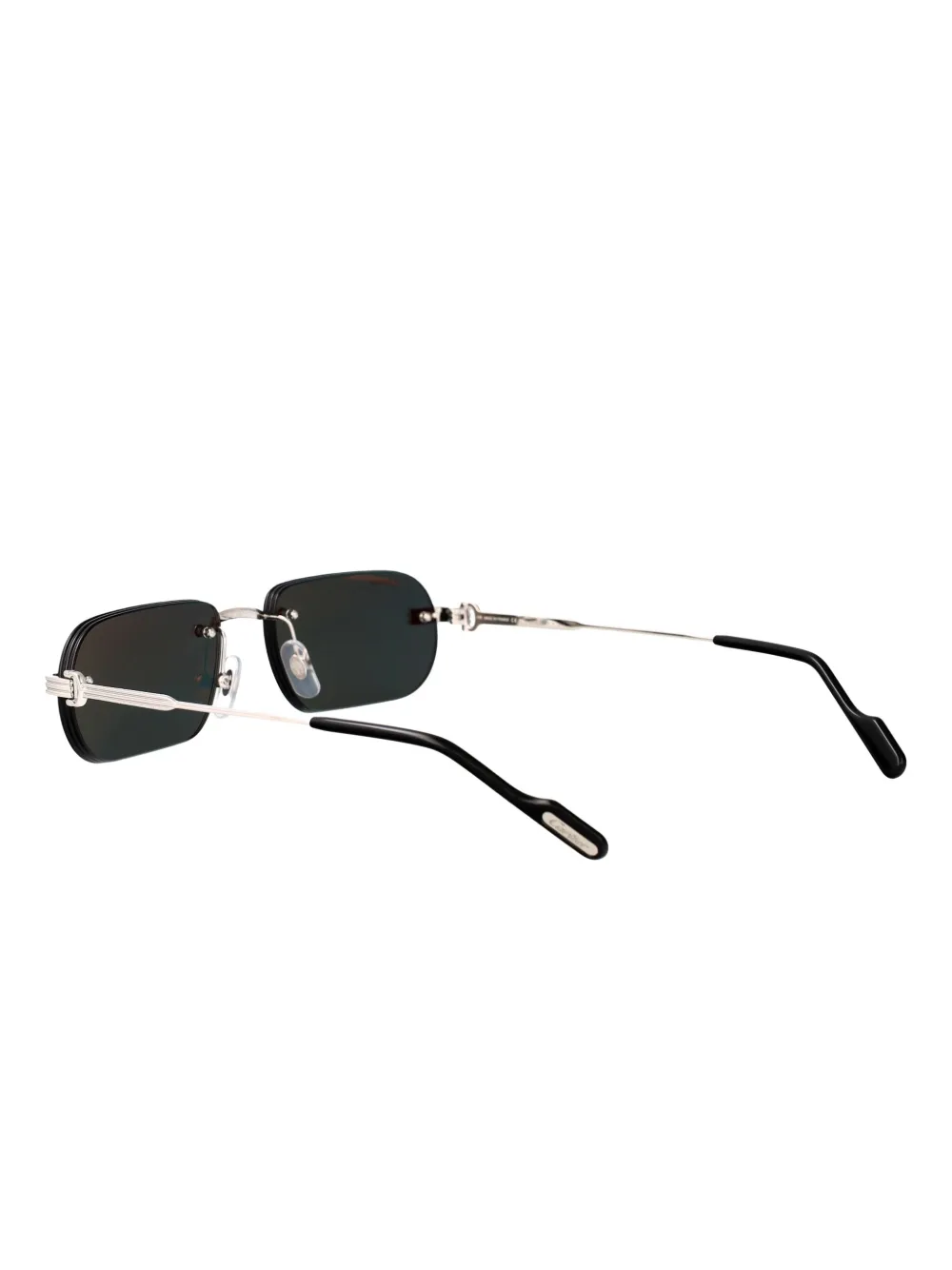 Cartier Eyewear Zonnebril met rechthoekig montuur Zilver