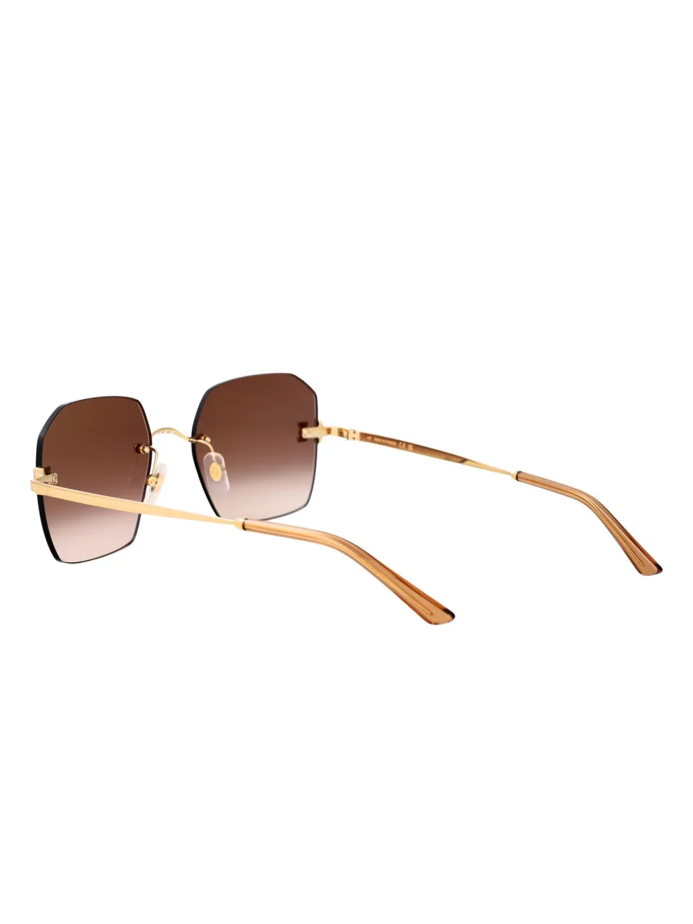 Cartier Eyewear Zonnebril met geometrisch montuur Goud