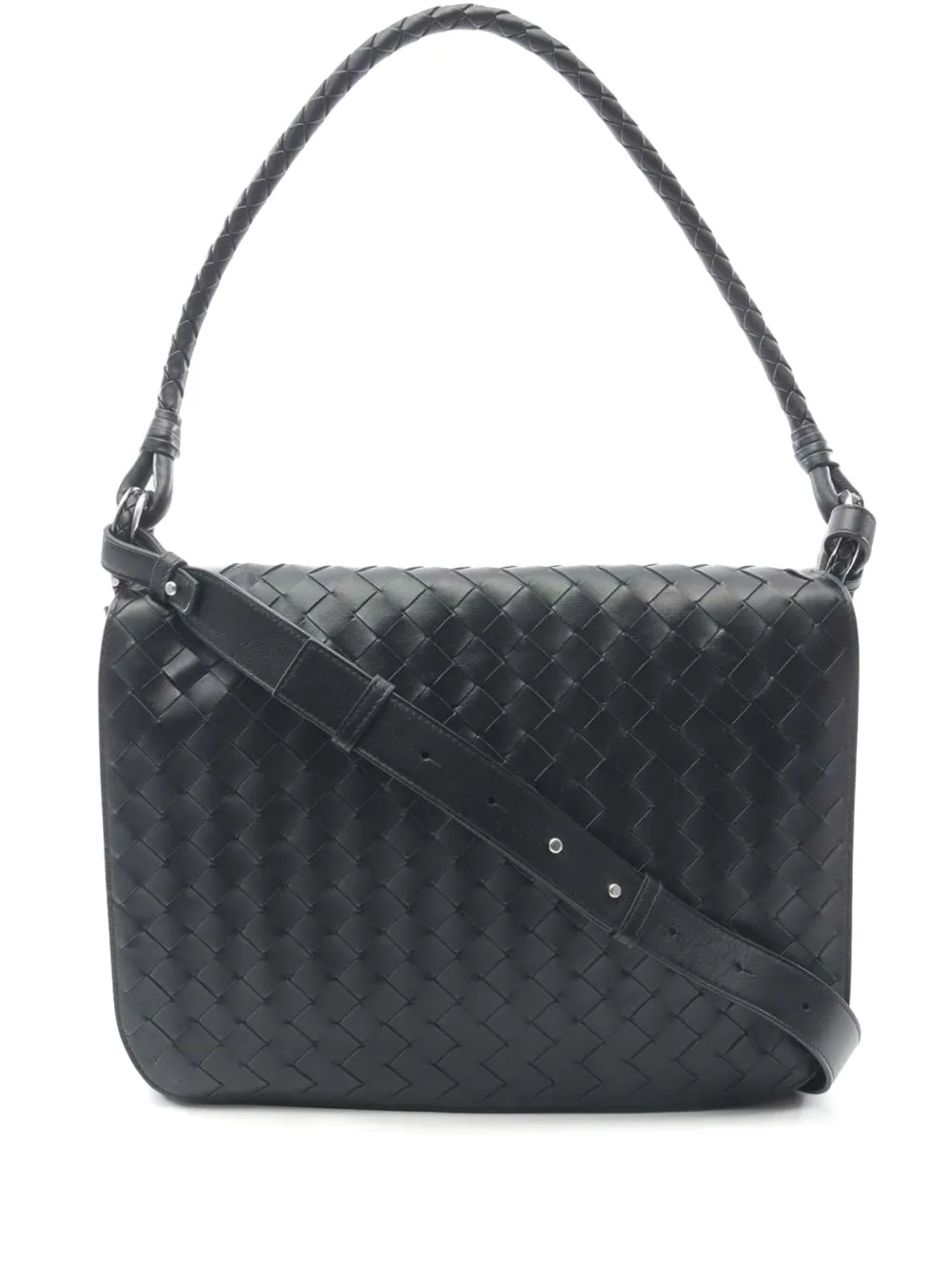 Bottega Veneta Pre-Owned 2012-2025 Nappa Intrecciato Swing Messenger Bag shoulder bag - Nero