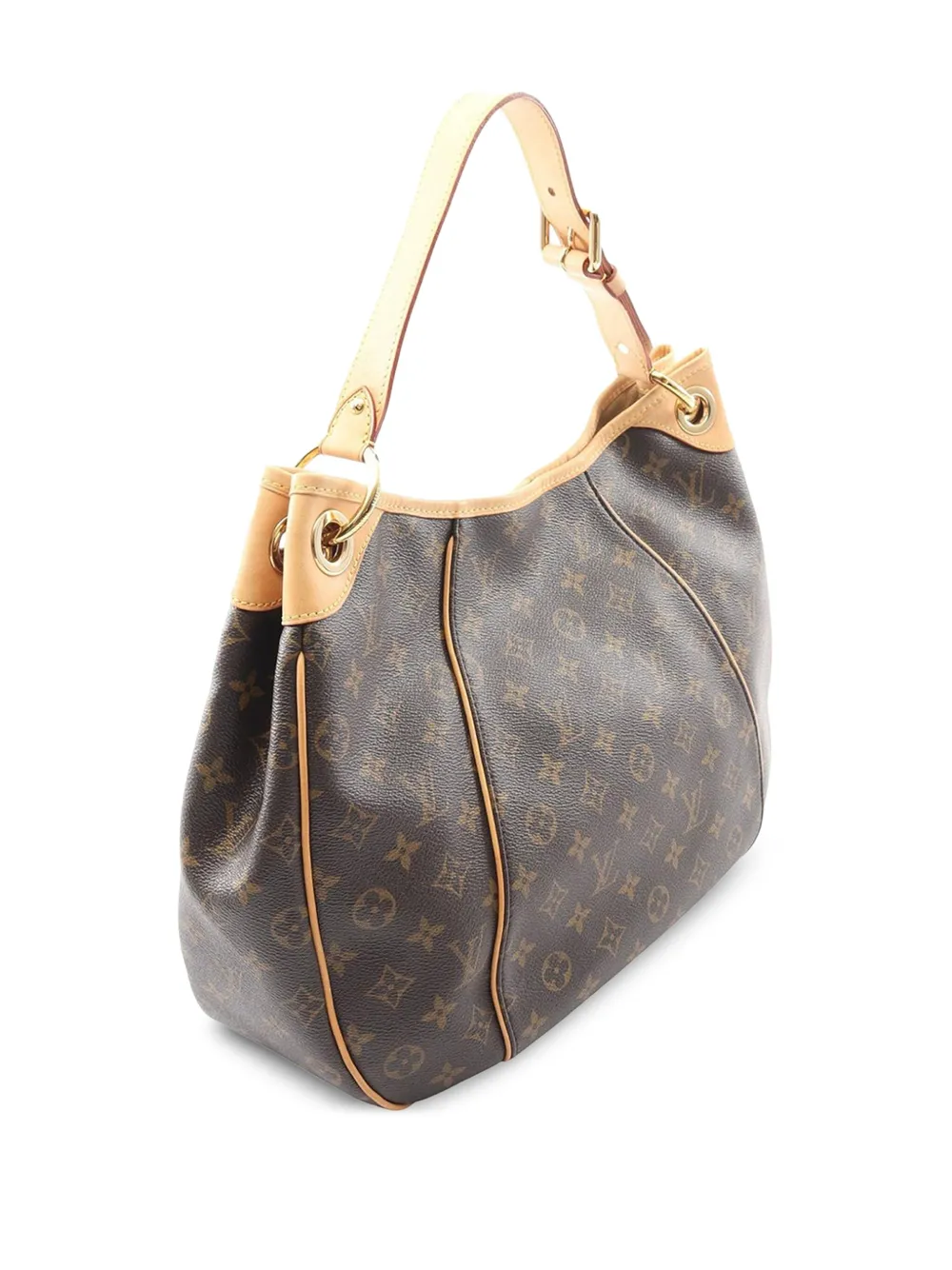 Pre-owned Louis Vuitton 2008 Monogram Galliera Pm Shoulder Bag In Brown