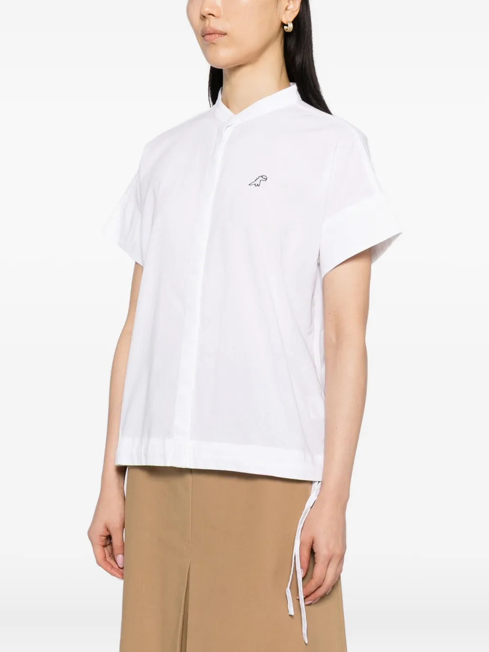  Sport B. By Agnès B. Dino-embroidered Top - White 