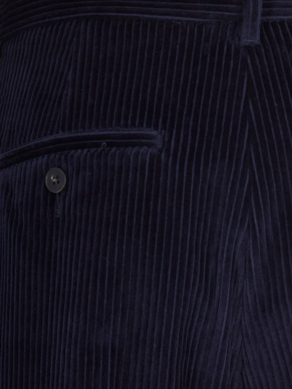 Max Mara Ribfluwelen straight broek Blauw