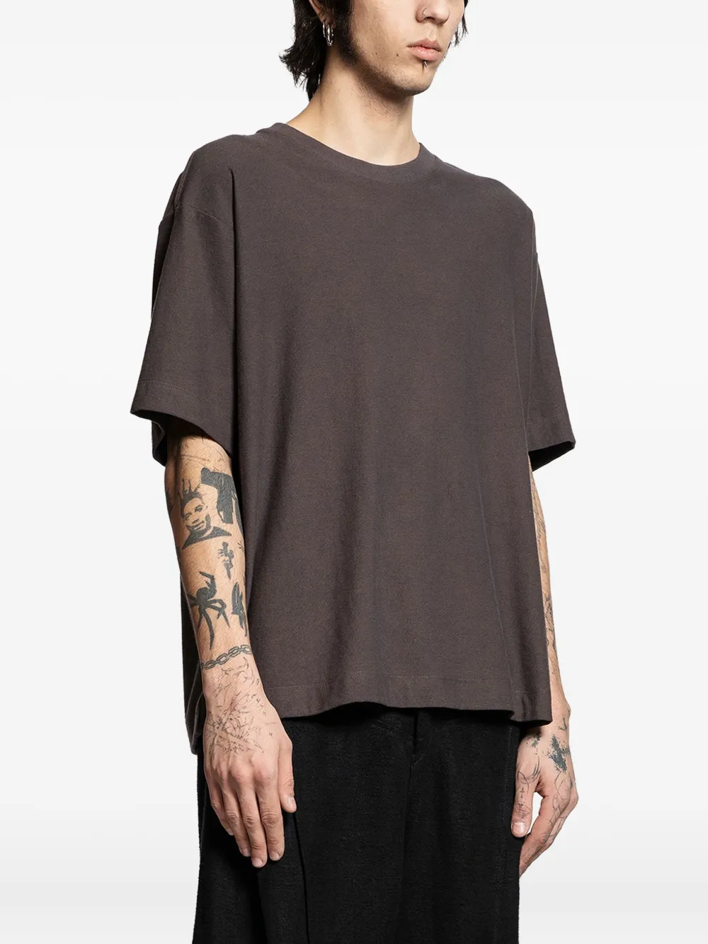 Ziggy Chen T-shirt met print Bruin