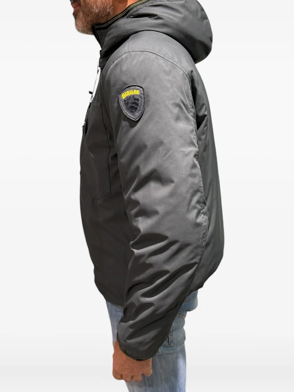 Blauer Derry Hooded Jacket In Gray