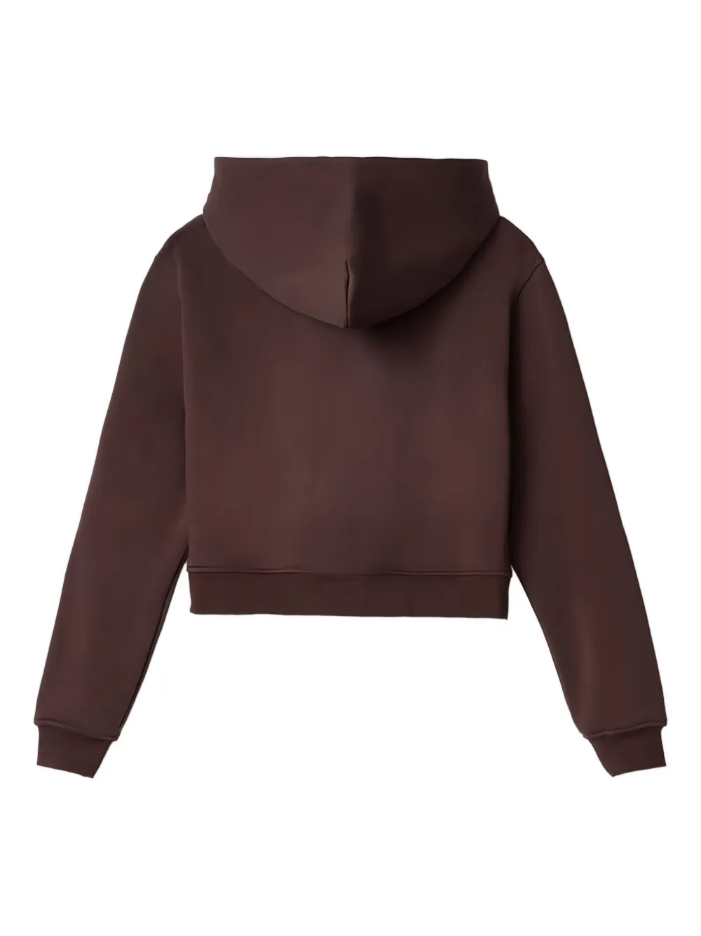 HINNOMINATE logo-detail cropped hoodie - Bruin