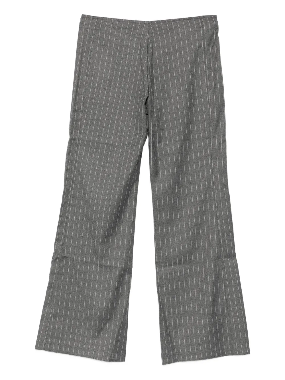 Gimaguas Nicole pinstripe buckled-waist trousers - Grijs