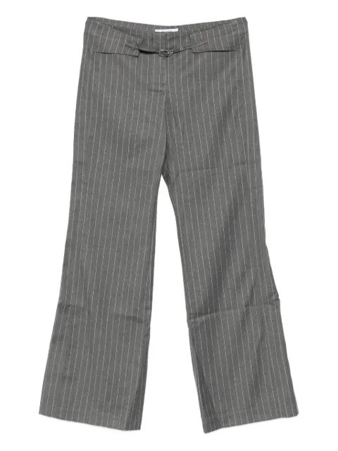 Gimaguas Nicole pinstripe buckled-waist trousers