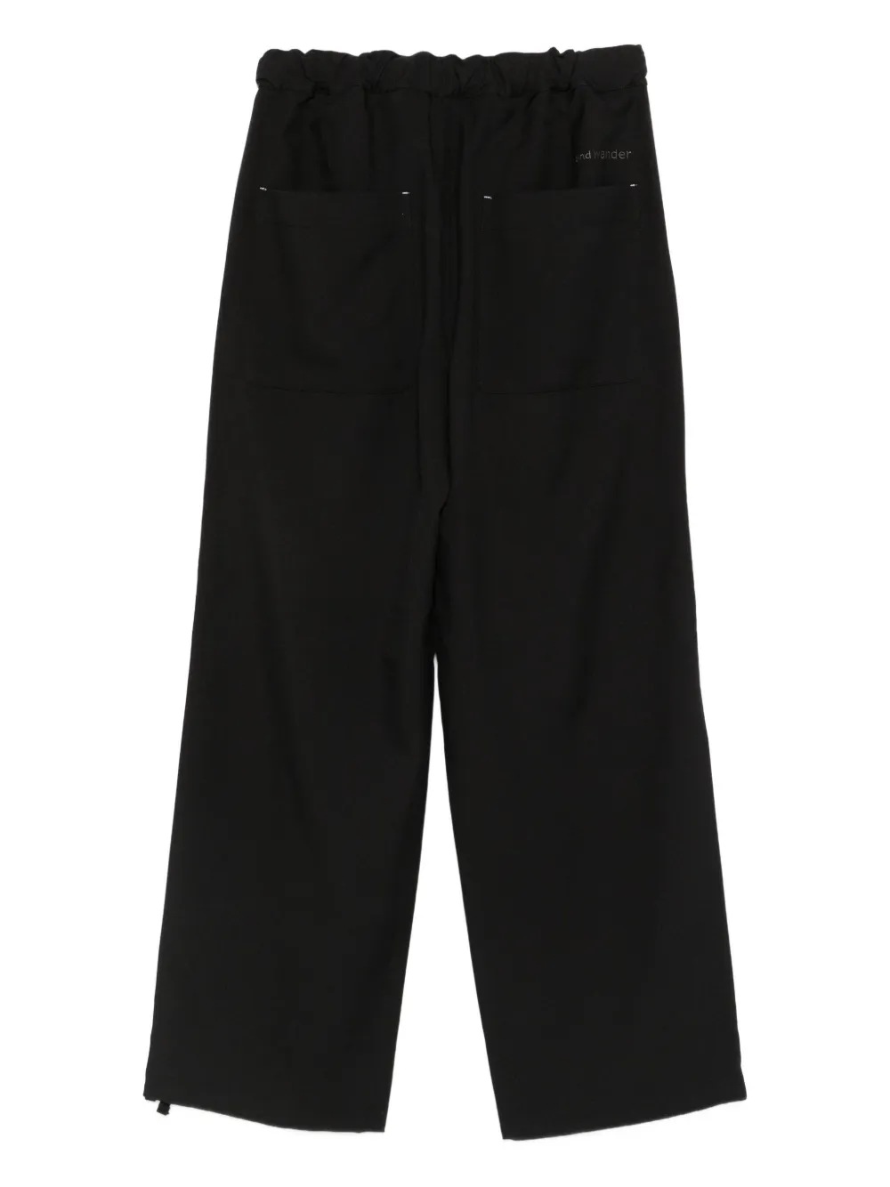 And Wander Broek met wijde pijpen - Zwart