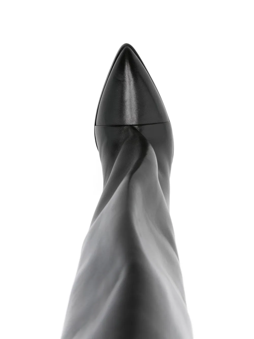 Lella Baldi Buckle-strap Knee-high Boots In Black