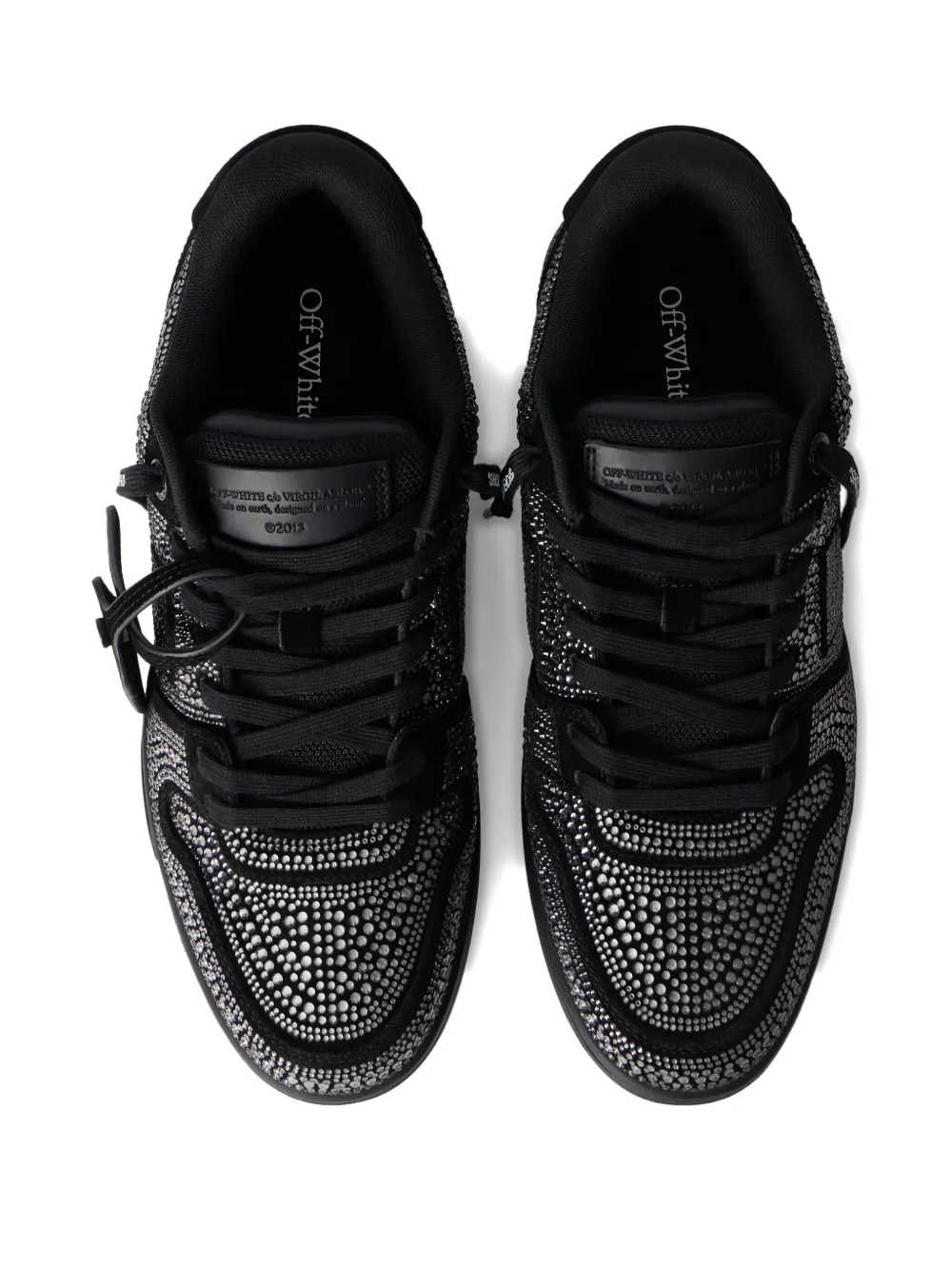 Off-White Out Of Office Strass sneakers Zwart