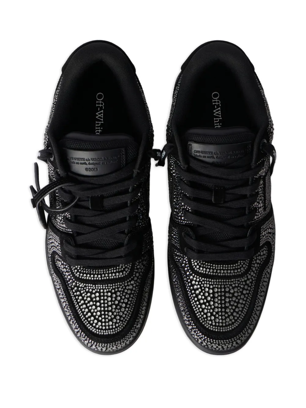 Off-White Out Of Office Strass sneakers Zwart