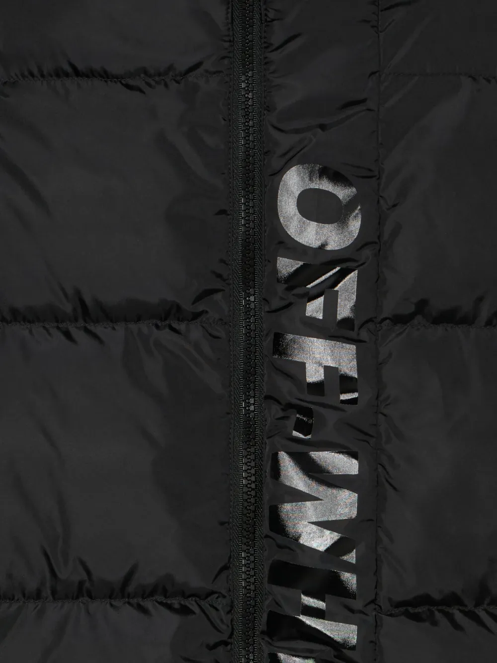 Off-White Kids Jas met capuchon Zwart