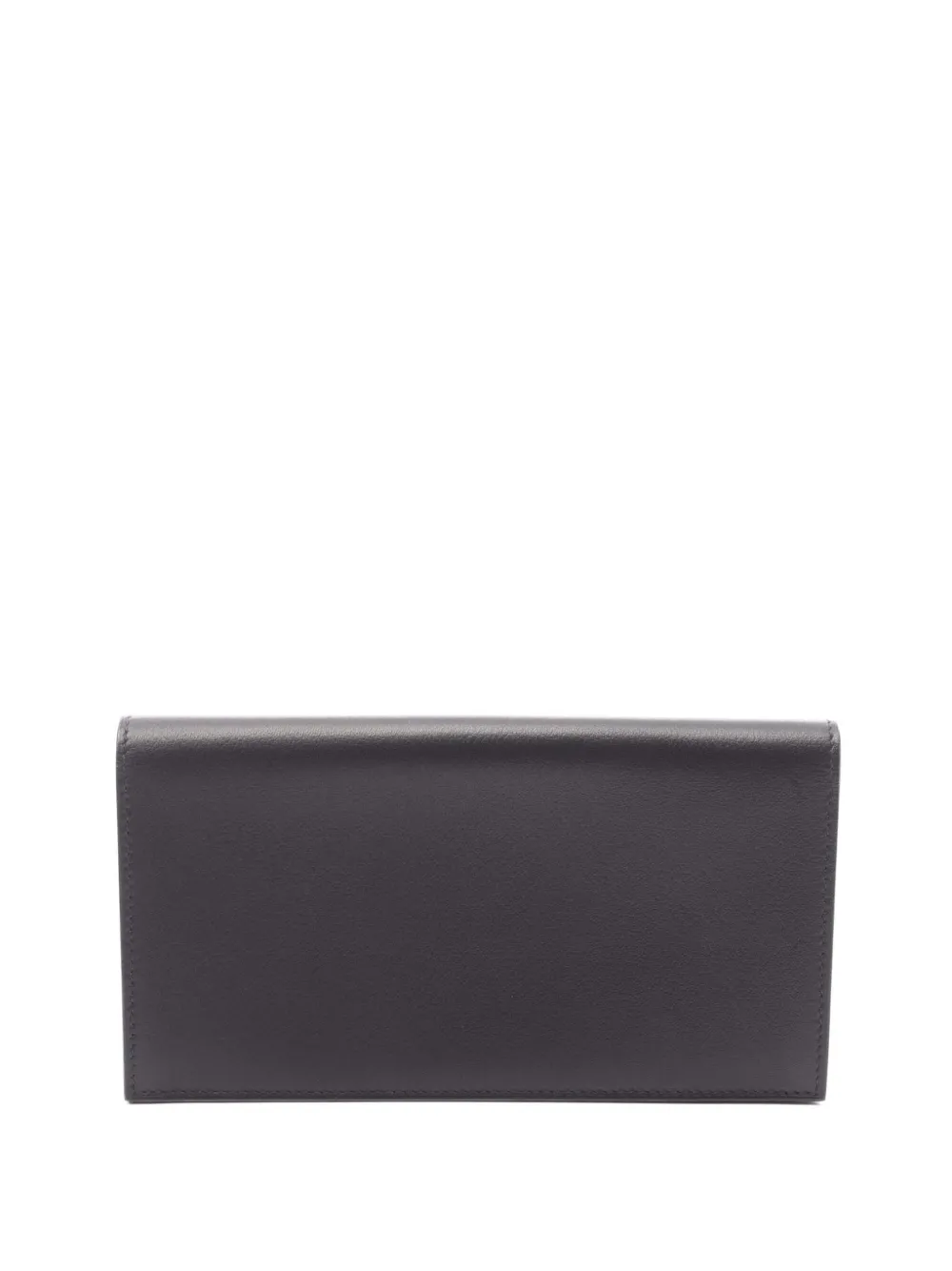Pre-owned Hermes 2024 Leather Citizen Twill Wallet Long Wallets In Black