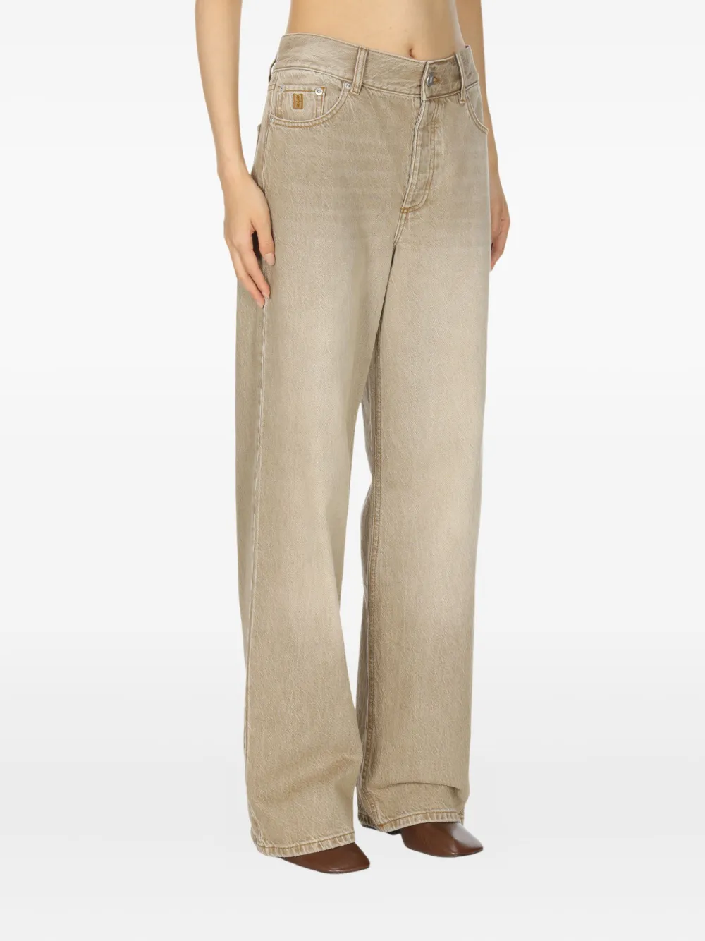 By Malene Birger Vinola katoenen jeans Beige