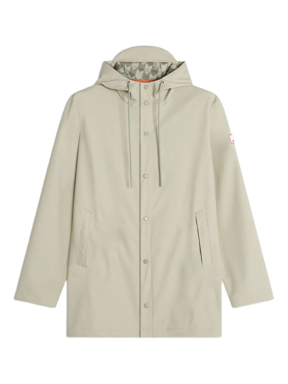 Maison Kitsuné X Hunter Hooded Rain Coat In Neutral