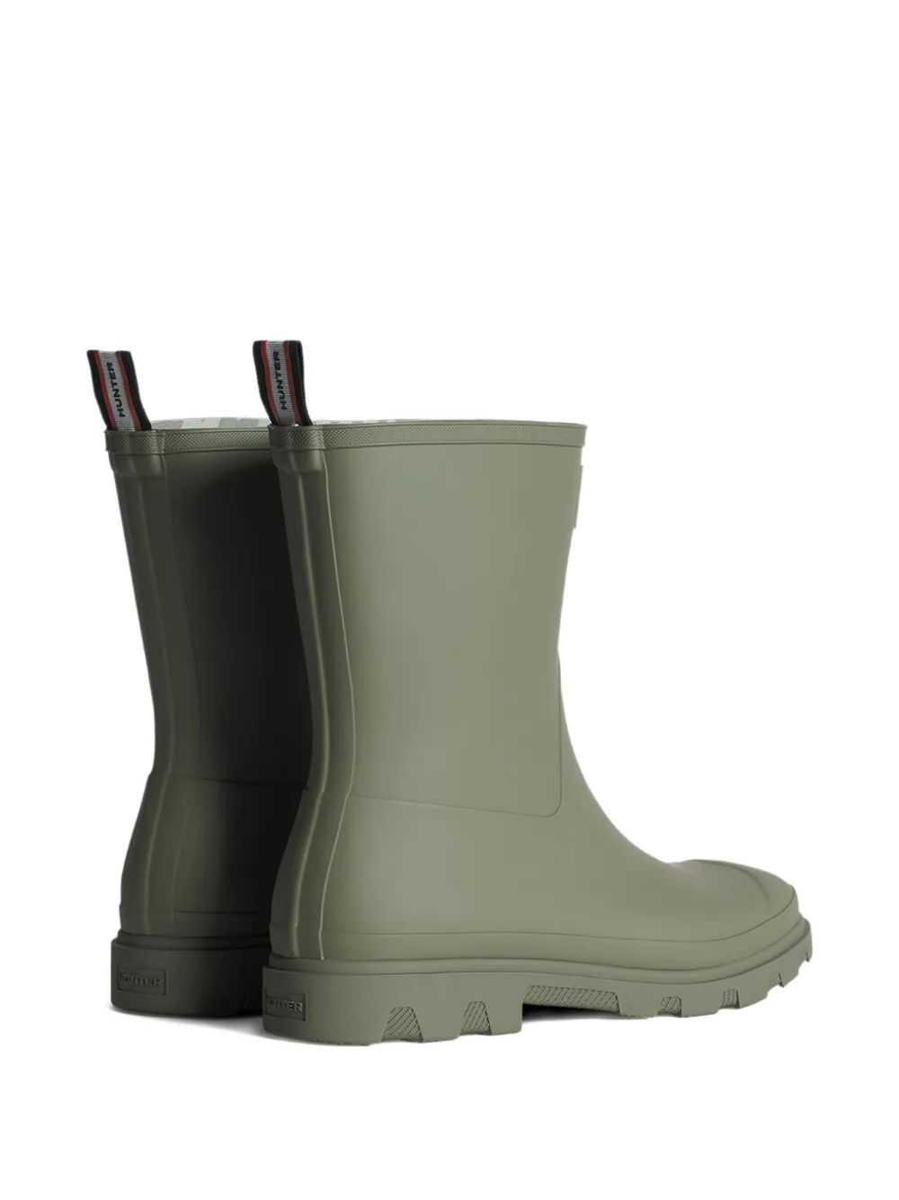 Maison Kitsuné X Hunter Downpour Short Rain Boots In Green