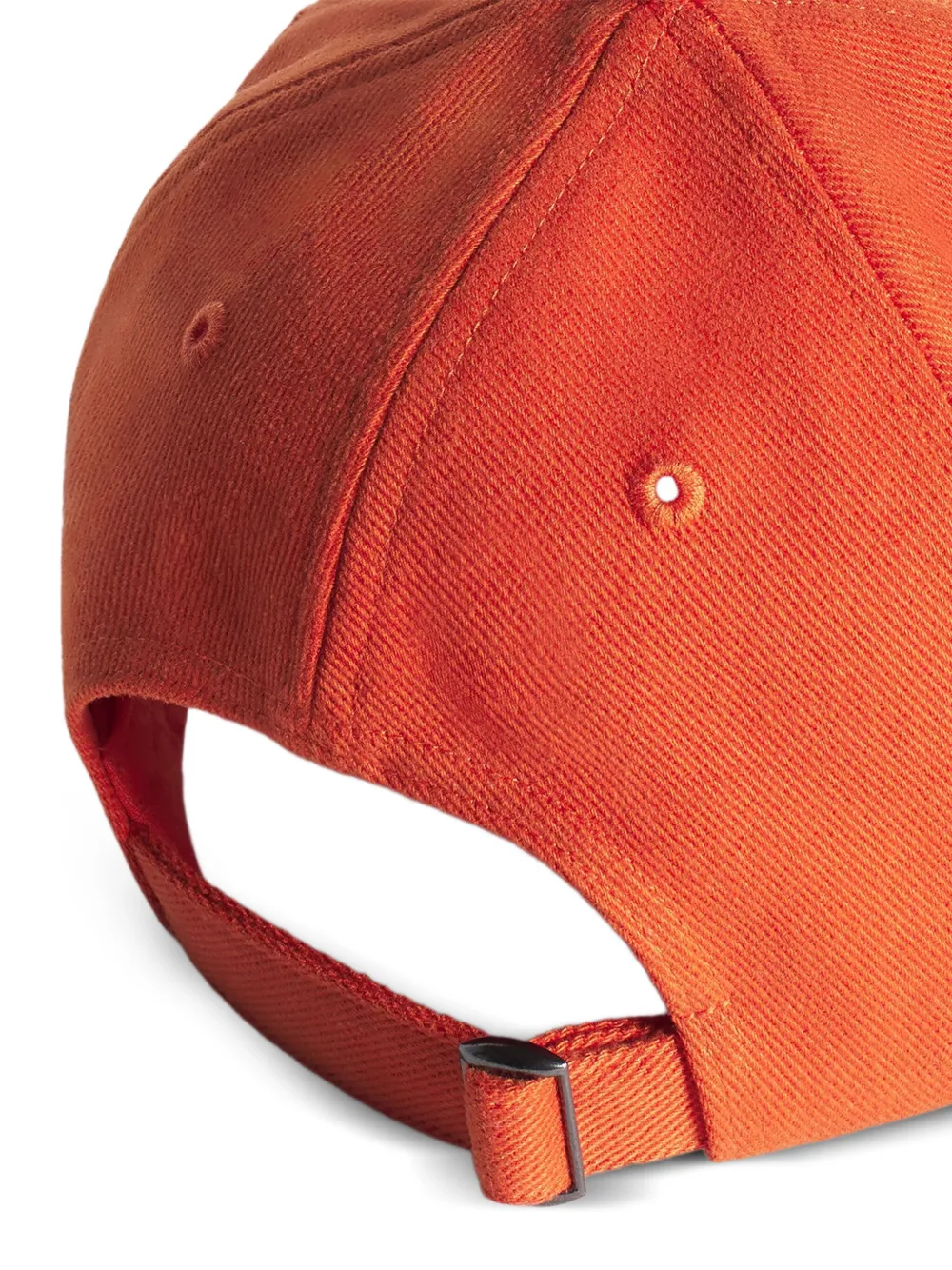 Maison Kitsuné x Hunter Fox Head honkbalpet met borduurwerk Oranje