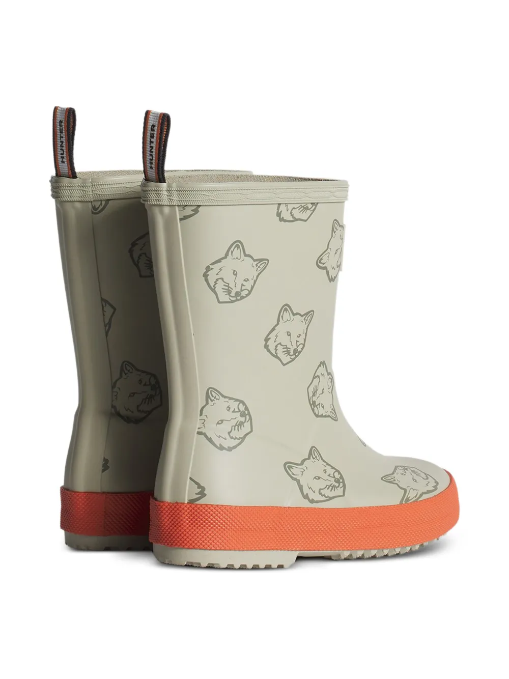 X Hunter Fox Heads Rain Boots