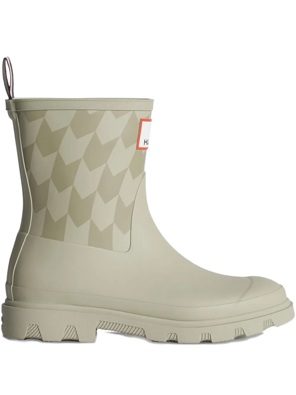 Maison Kitsuné x Hunter Chevron Downpour short rain boots - Verde