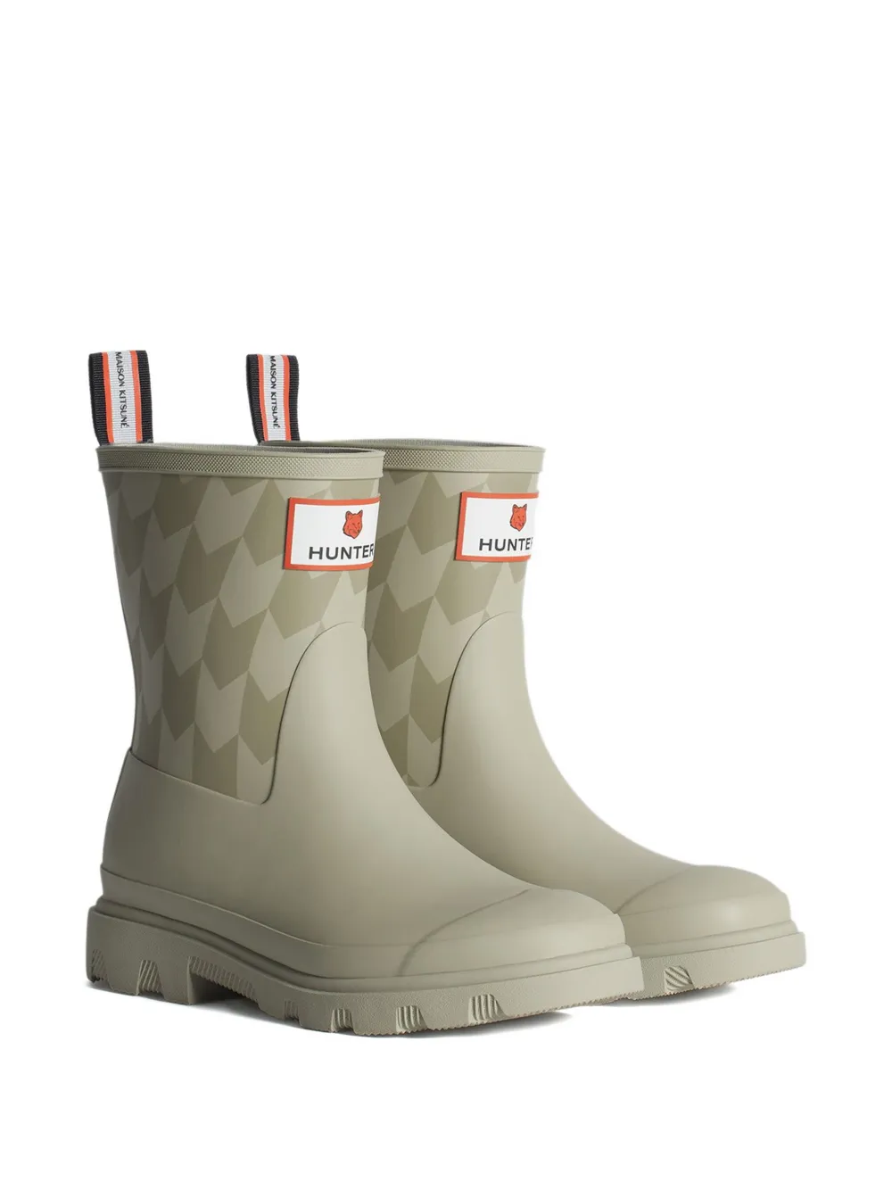 Maison Kitsuné botas de lluvia Chevron Downpour en colaboración con Hunter | Botas de lluvia y para nieve | Image 2