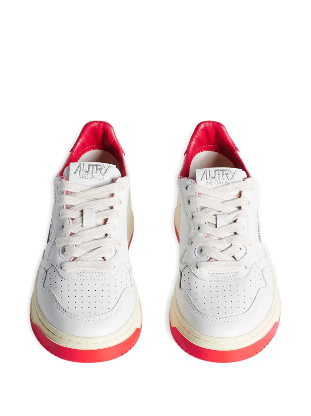 Maison Kitsuné x Autry Medalist sneakers met vossenpatch Wit