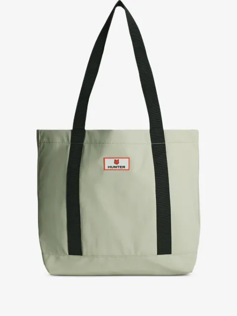 Maison Kitsuné x Hunter logo-patch tote bag