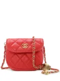 CHANEL Pre-Owned 2019 Quilted Lambskin Pearl Crush Waist Bag belt bag - Red