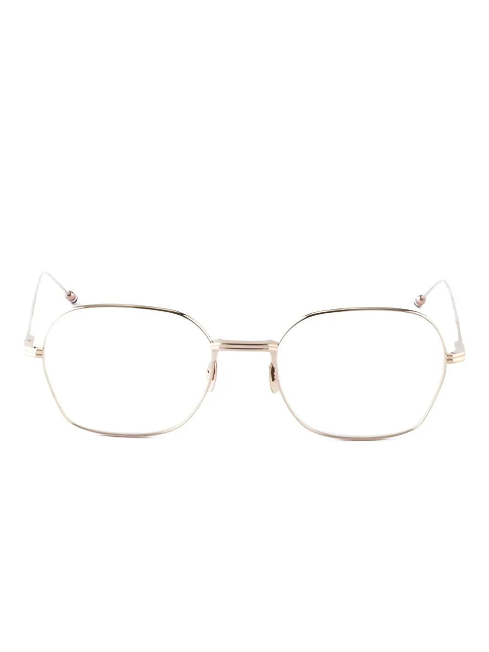 Thom Browne Eyewear geometric-frame glasses | dorado | Image 1