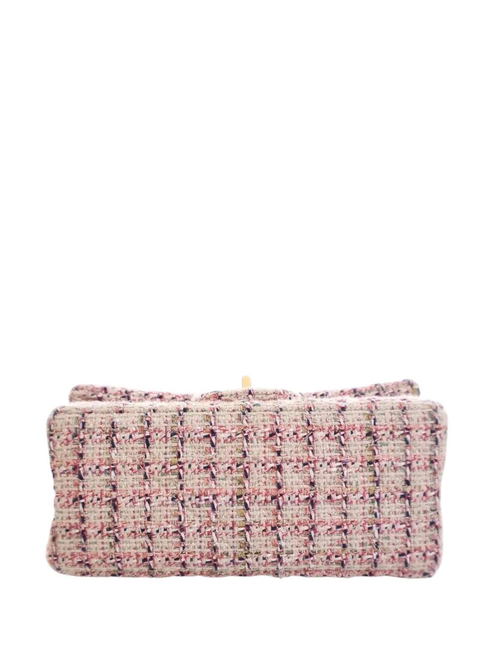 Pre-owned Chanel 2019 Mini Reissue 2.55 Tweed Single Flap 224 Crossbody Bag