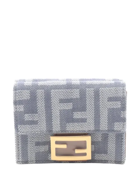 Fendi Pre-Owned 2010-2025 Zucca Canvas Tri-fold Wallet small wallets
