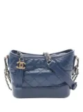 CHANEL Pre-Owned 2017-2018 Small Lambskin Gabrielle crossbody bag - Blue