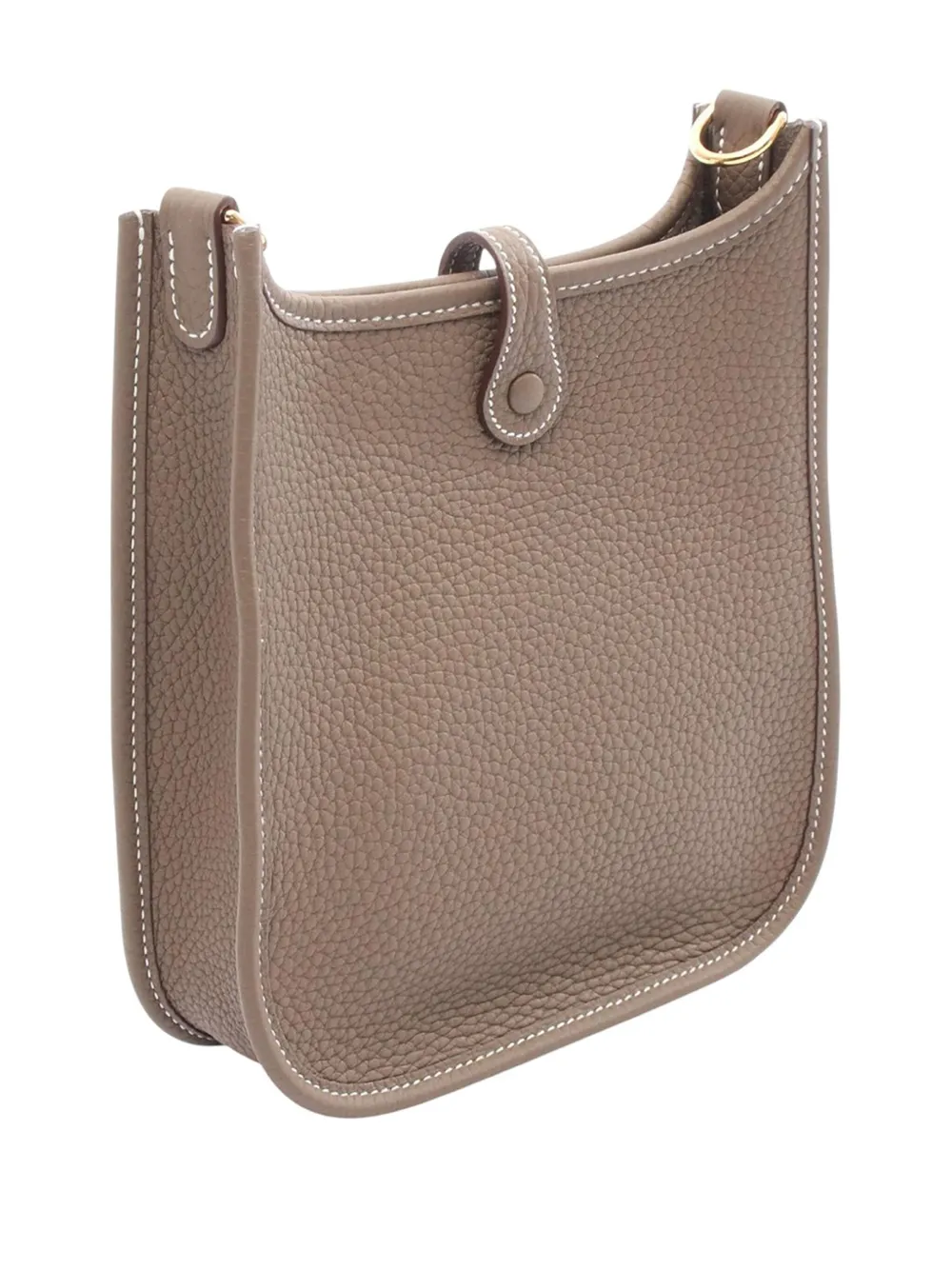 Pre-owned Hermes 2025 Clemence Evelyne I Tpm Crossbody Bag In Brown