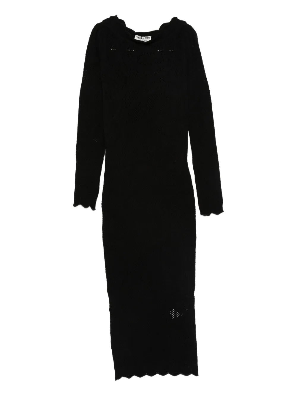 Chiara Boni La Petite Robe Biamka Midi Dress In Black