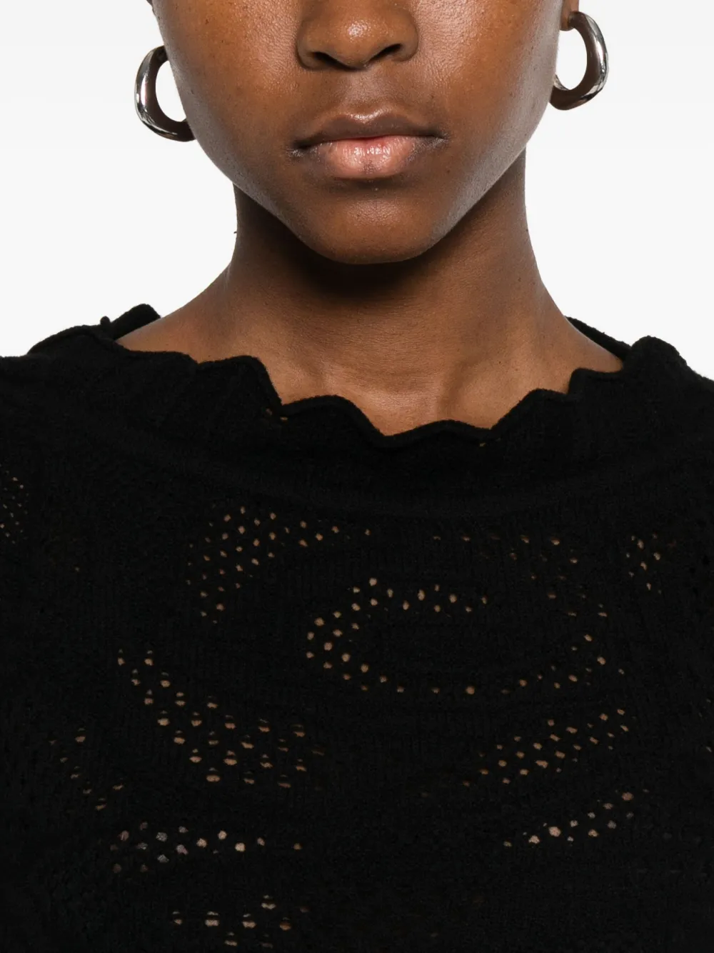 Chiara Boni La Petite Robe Biamka Midi Dress In Black
