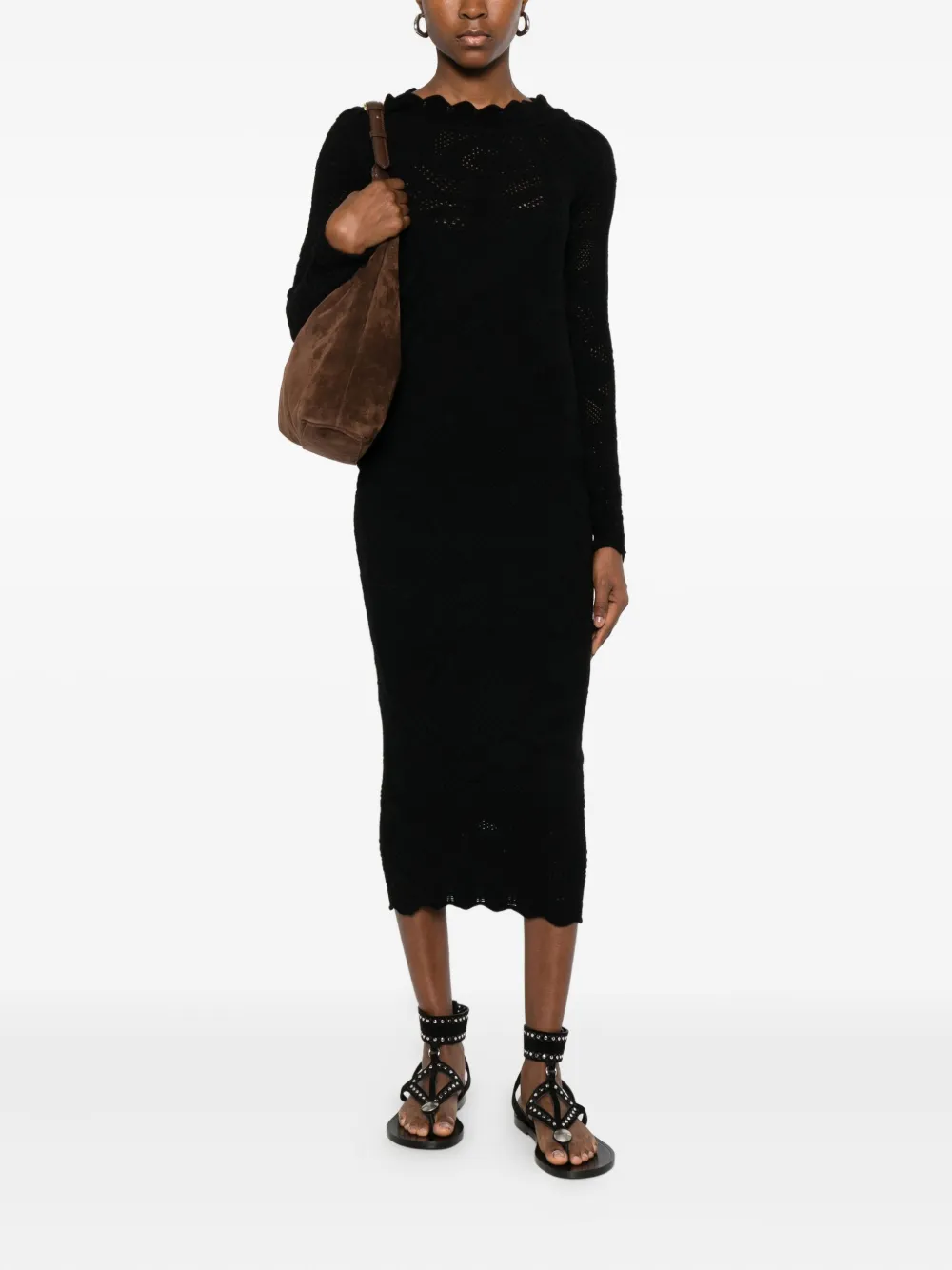 CHIARA BONI La Petite Robe Biamka midi dress - Zwart