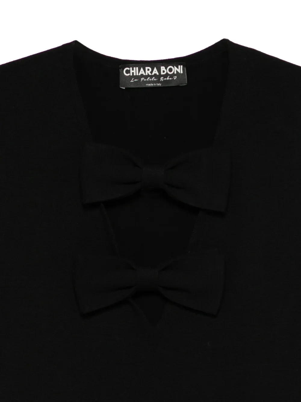 CHIARA BONI La Petite Robe Tanktop met strikdetail Zwart