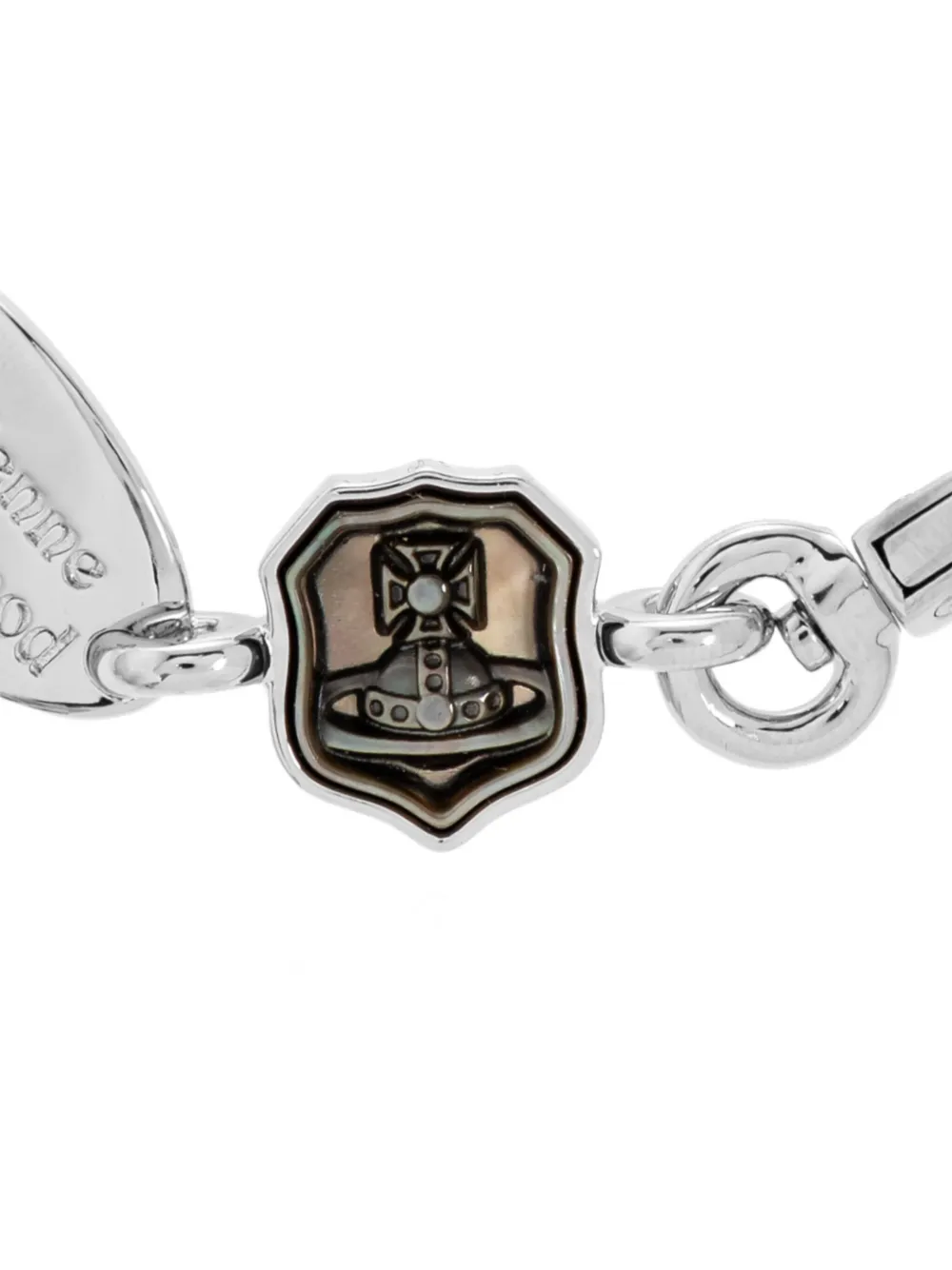 Vivienne Westwood Logo-engraved Bracelet In Metallic