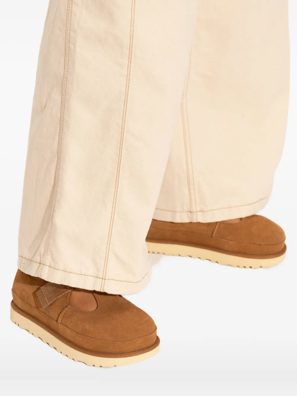 UGG Goldenstar Mary Jane loafers met bandje Bruin