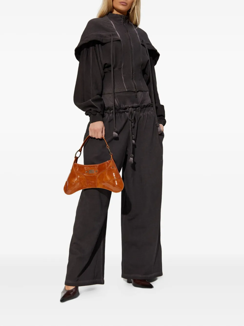Knwls Haze Drawstring Track Pants In Black