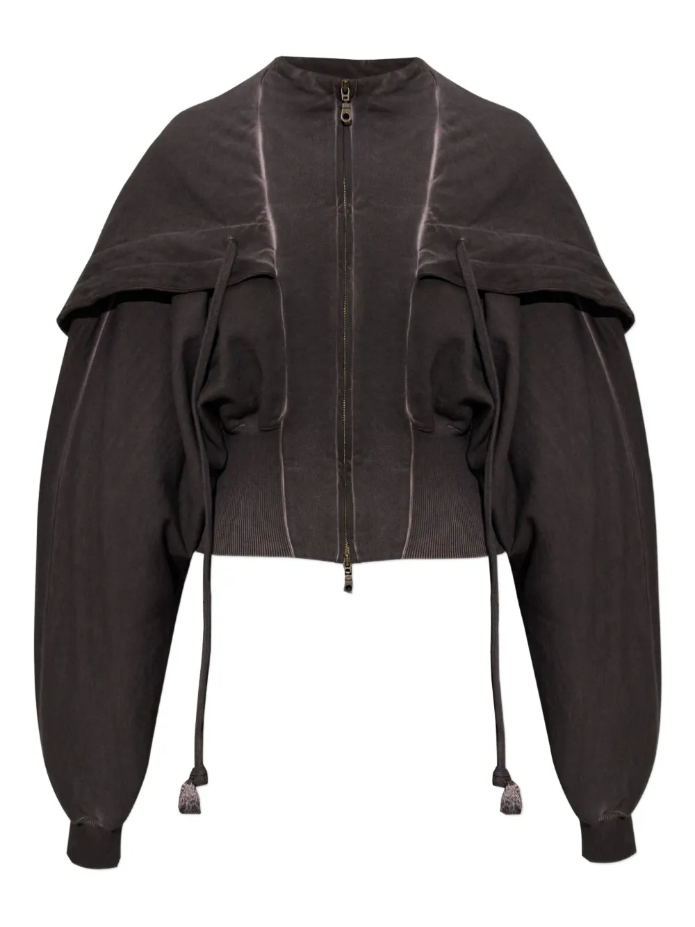 Knwls Haze Zip-fastening Hooded Jacket In Black