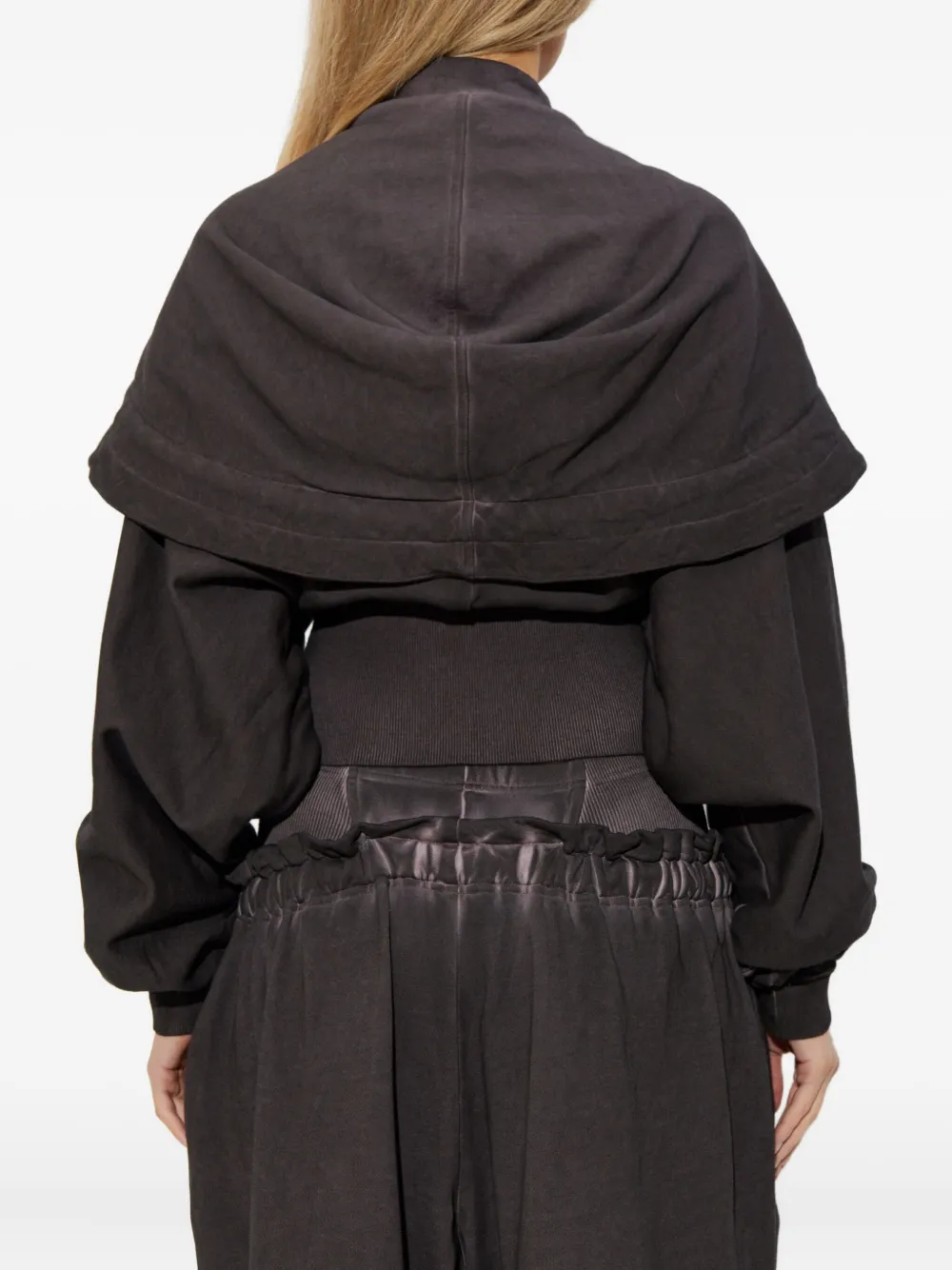Knwls Haze Zip-fastening Hooded Jacket In Black