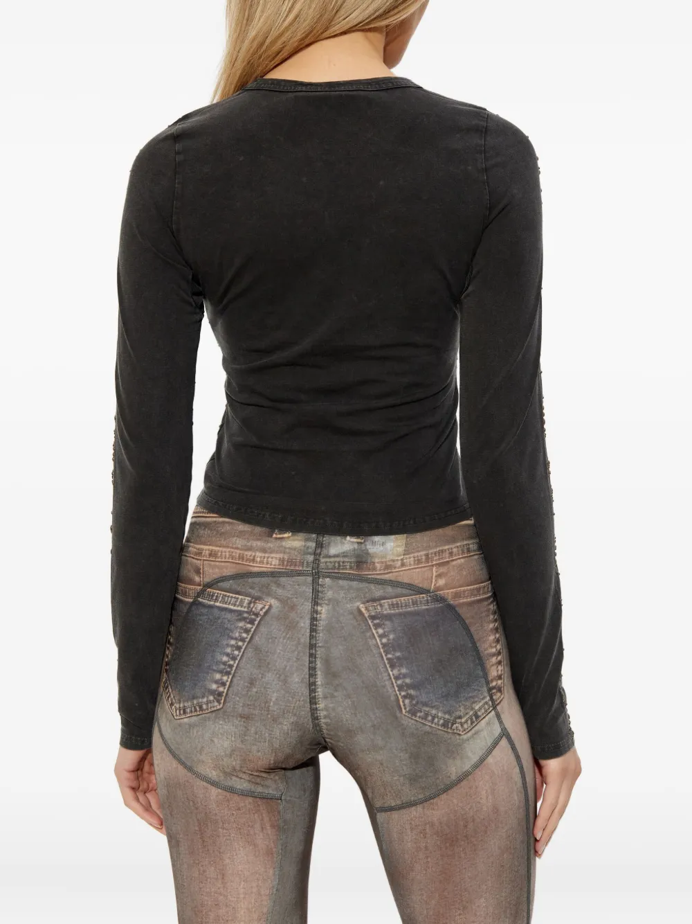Knwls Cally Studded Top In Black