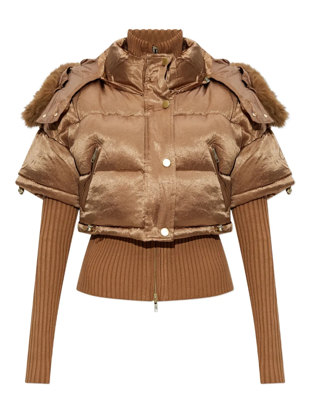 KNWLS  hooded jacket | Brown | Image 1