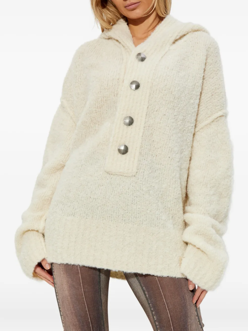 Knwls Off-white Mandi Hoodie In White