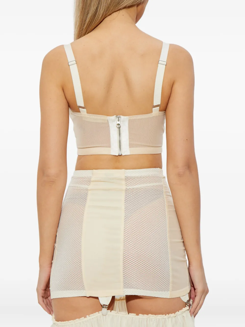 Knwls Uma Panelled Top In Neutral