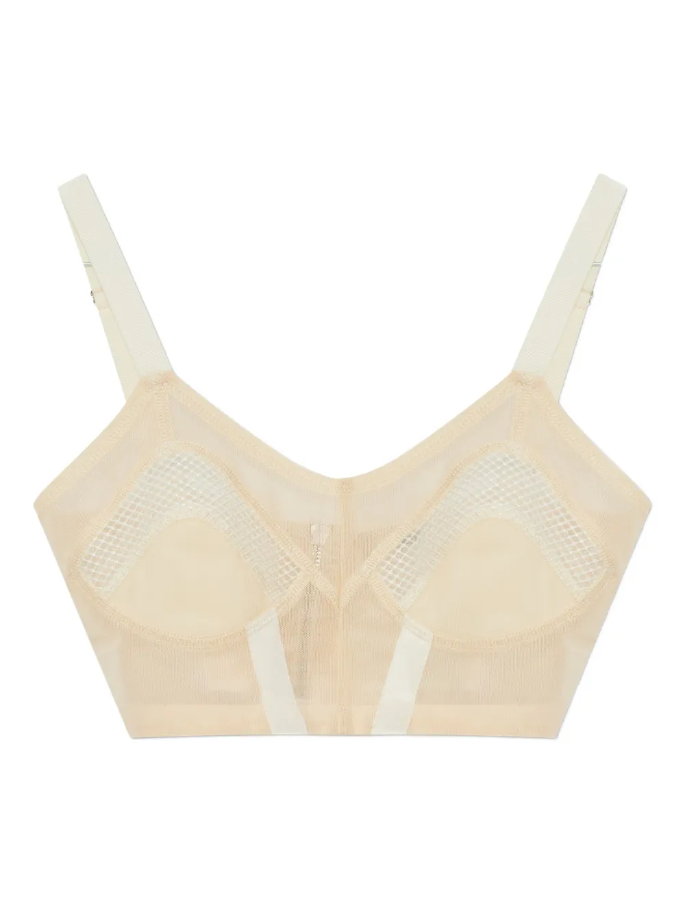 Knwls Uma Panelled Top In Neutral