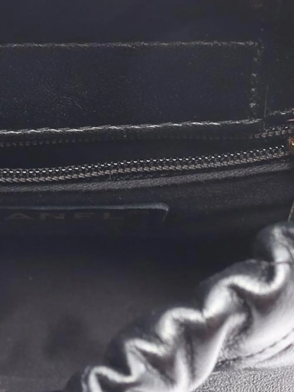Pre-owned Chanel 2021-2025 Small Quilted Lambskin Resin Charms Chain Bucket Bag Satchel In Black