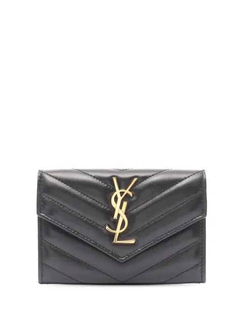 Saint Laurent Pre-Owned petit portefeuille pliant en cuir (2000-2025)