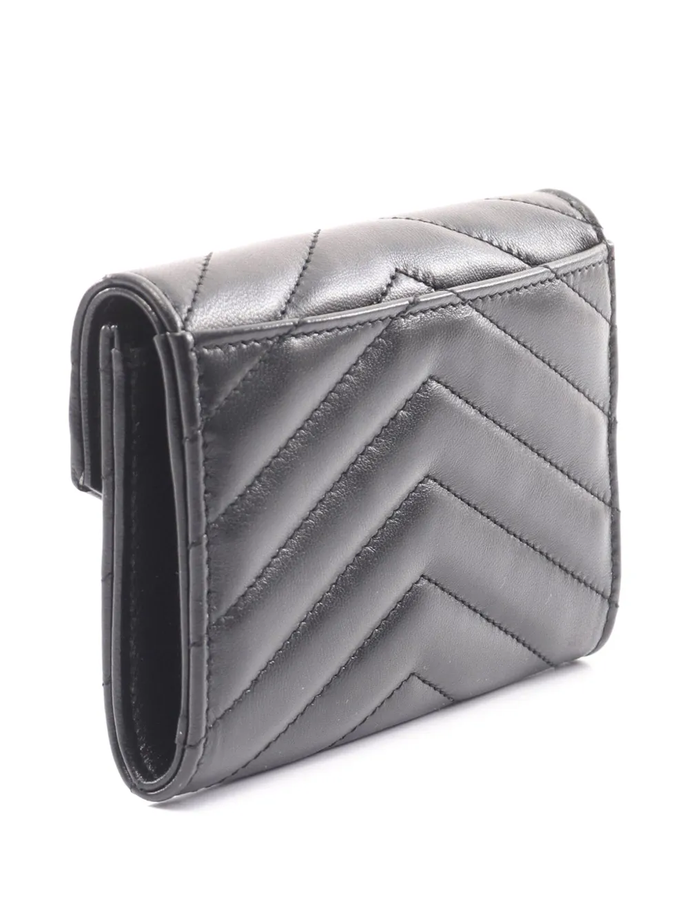 Saint Laurent Pre-Owned 2000-2025 Leather Monogram Envelope Bifold Wallet small wallets | Image 2
