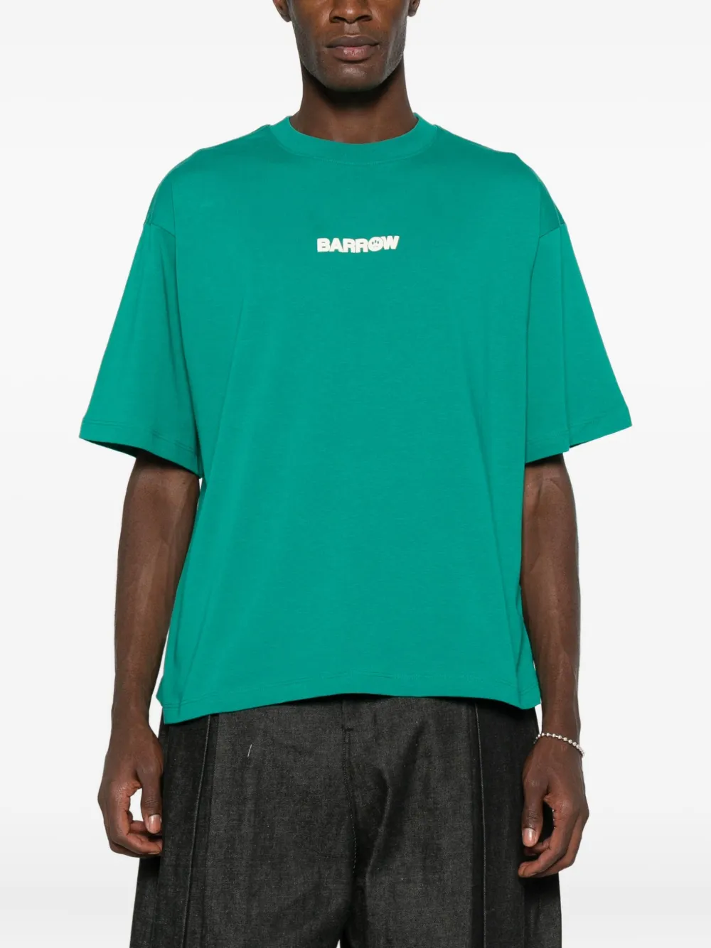 BARROW T-shirt met teddybeerprint Groen